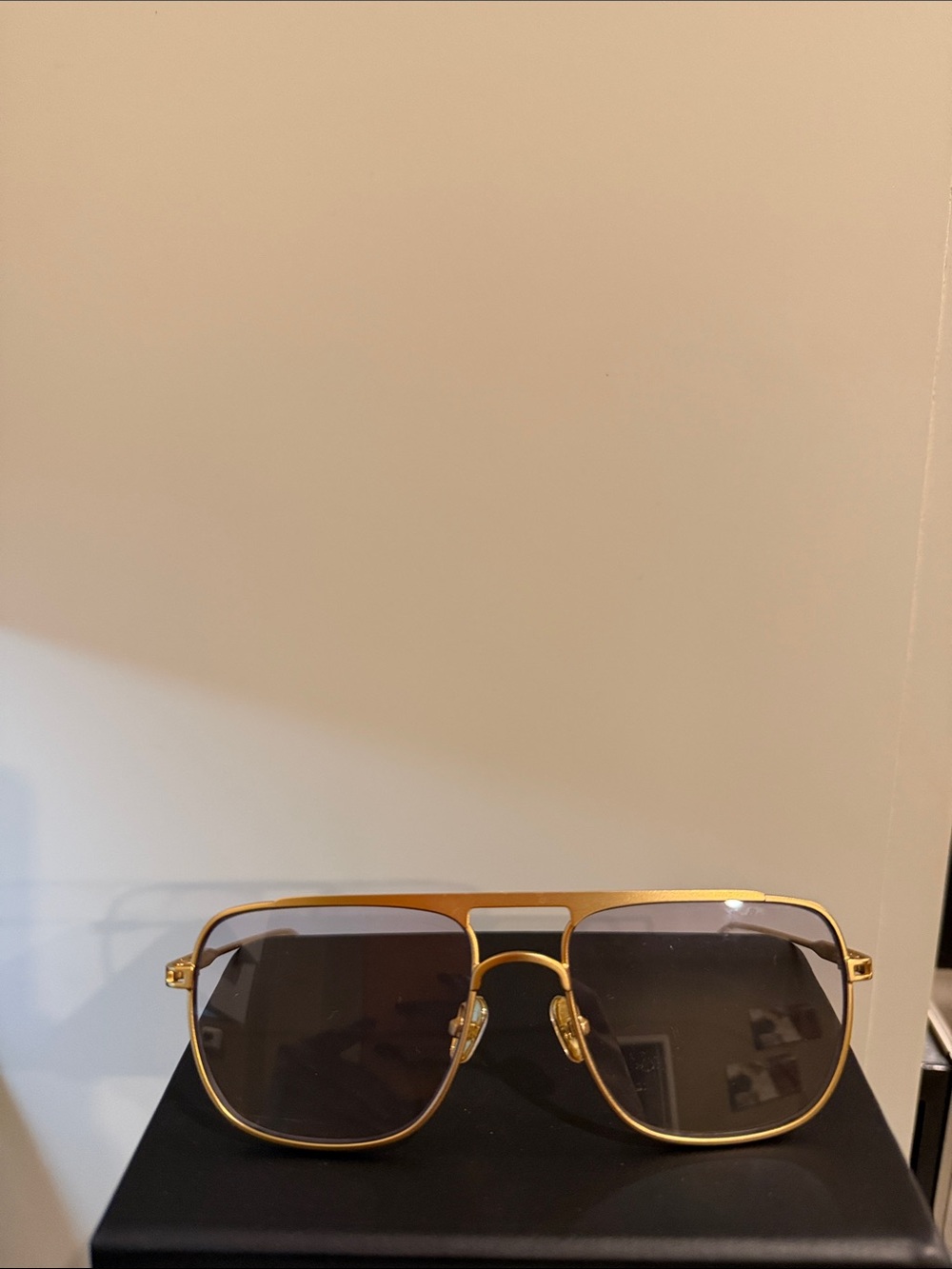 Elisa Johnson -Jane Metal Gold Frame Women's Sunglasses - Like New